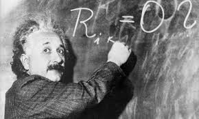 Einstein konu anlatırken.